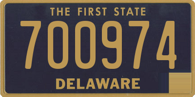 DE license plate 700974