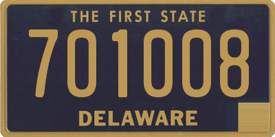 DE license plate 701008