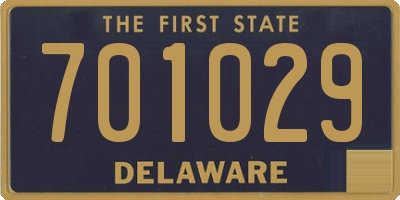 DE license plate 701029