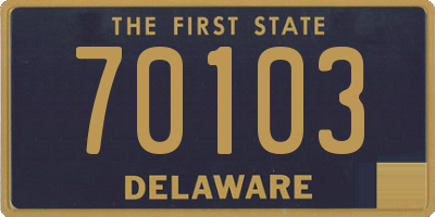 DE license plate 70103