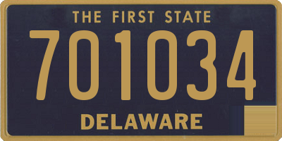DE license plate 701034