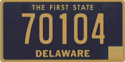 DE license plate 70104