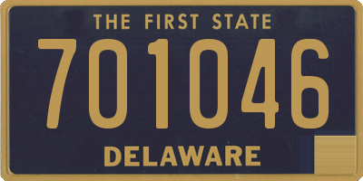 DE license plate 701046