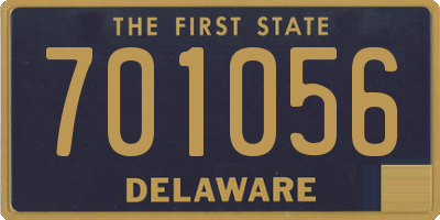 DE license plate 701056
