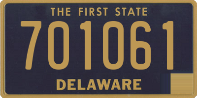 DE license plate 701061