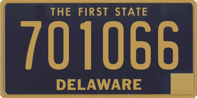 DE license plate 701066