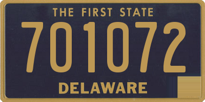 DE license plate 701072