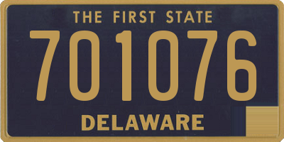 DE license plate 701076