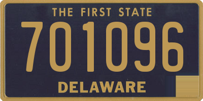 DE license plate 701096