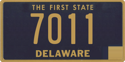 DE license plate 7011