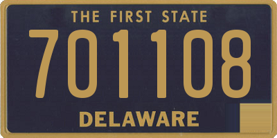 DE license plate 701108