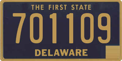DE license plate 701109
