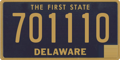 DE license plate 701110