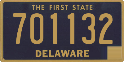 DE license plate 701132