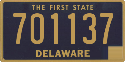 DE license plate 701137