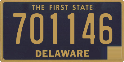DE license plate 701146