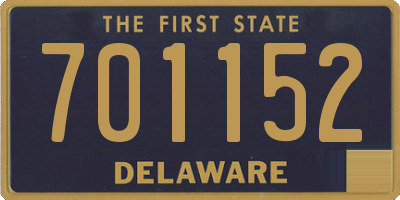 DE license plate 701152