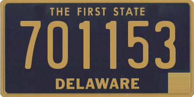 DE license plate 701153