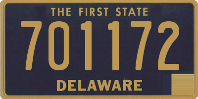 DE license plate 701172