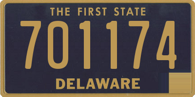 DE license plate 701174