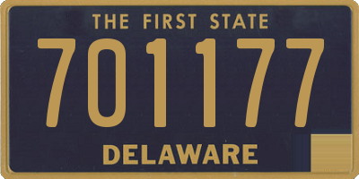 DE license plate 701177