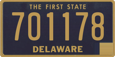 DE license plate 701178
