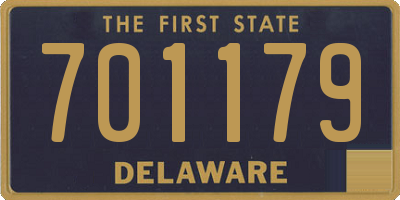 DE license plate 701179