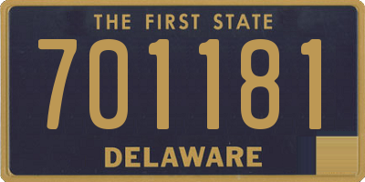 DE license plate 701181