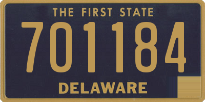 DE license plate 701184