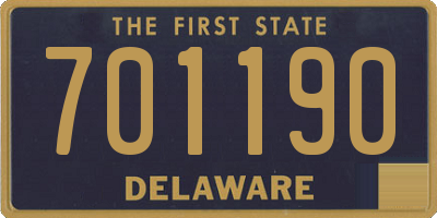 DE license plate 701190