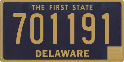 DE license plate 701191