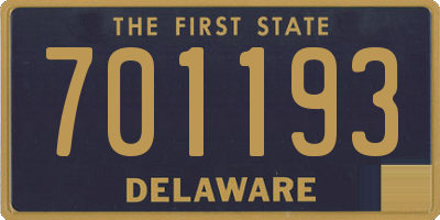 DE license plate 701193