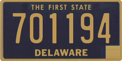 DE license plate 701194