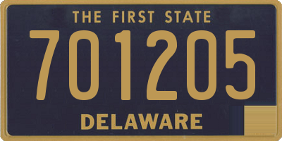 DE license plate 701205