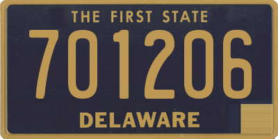 DE license plate 701206