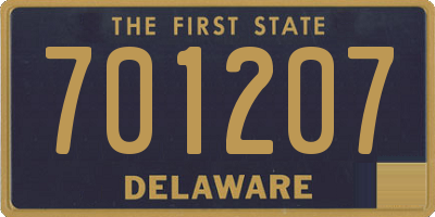 DE license plate 701207