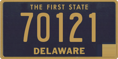 DE license plate 70121