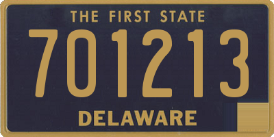 DE license plate 701213