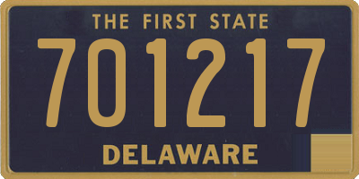 DE license plate 701217