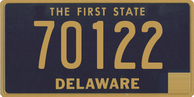 DE license plate 70122