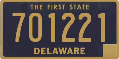 DE license plate 701221