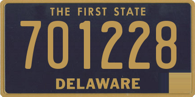 DE license plate 701228