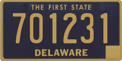 DE license plate 701231