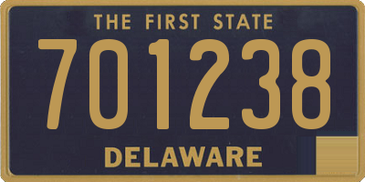 DE license plate 701238