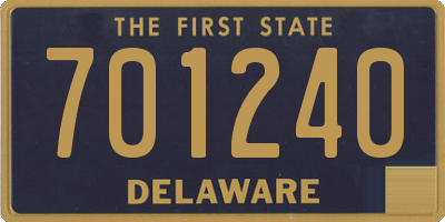 DE license plate 701240