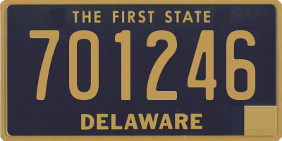 DE license plate 701246