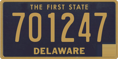 DE license plate 701247
