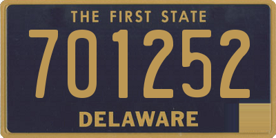 DE license plate 701252