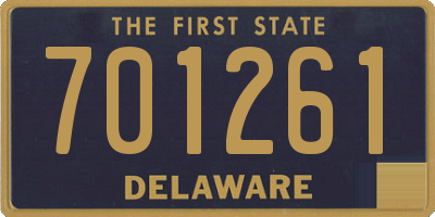 DE license plate 701261