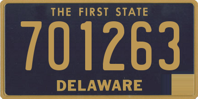 DE license plate 701263